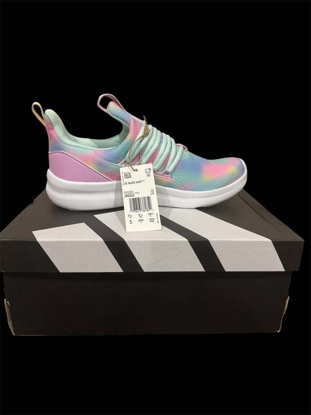 Adidas Lite Racer Adapt 7.0 Shoes  Size 6Y/7.5W